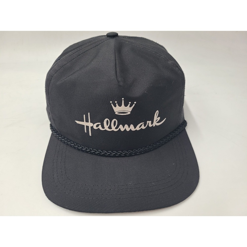 Vintage Hallmark Cards Rope Strapback Adjustable Hat Cap Casual Men Women Black